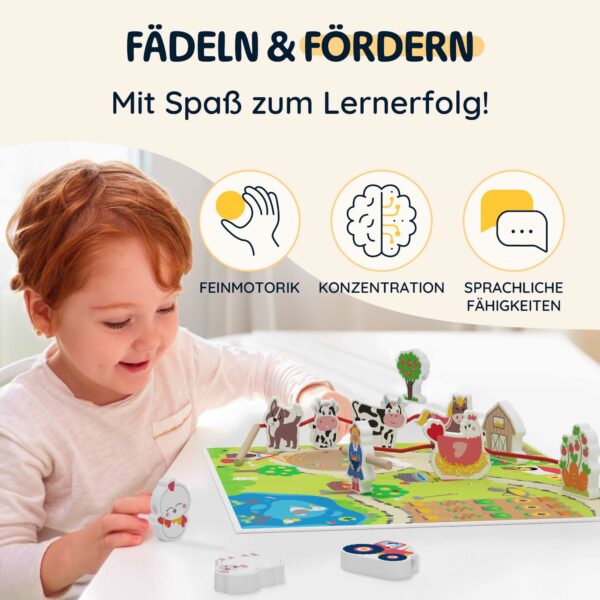 Gioco di infilare per bambini dai 2 anni in su